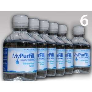  MyPurFill Demineralized Water 8 oz 6 Bottles   for 