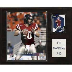  NCAA Football Eli Manning Mississippi Rebels Player Plaque 