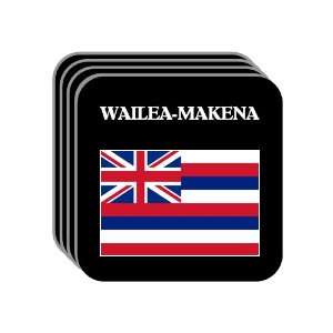 US State Flag   WAILEA MAKENA, Hawaii (HI) Set of 4 Mini 