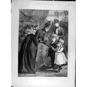  1888 Princess Wales Flowers Seller Charity Bazaar Child 