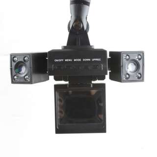 Mini Rotatable Dual Lens Dual Camera Vehicle Car DVR Dashboard Video 