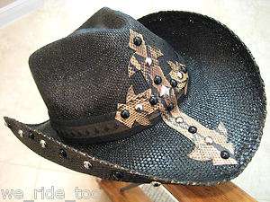 PyThOn CrOss★BLACk CoWGirL★CoWbOy CoUnTrY MuSiC HaT★  