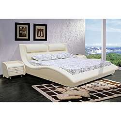 Napoli Modern King size Bed and Nighstand Set  