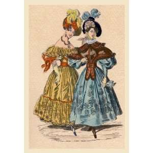  Frocks with Matching Hats 12x18 Giclee on canvas