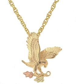 Black Hills Gold Eagle Necklace  