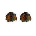 Chicago Blackhawks NHL Post Stud Logo Earrings 