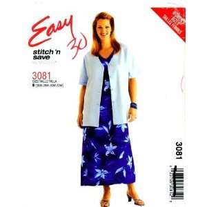  McCalls 3081 Sewing Pattern Womens Jacket Dress Plus 