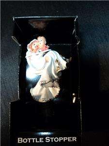 Stylish Wine Bottle Stopper   Bride and Groom Wedding   New In Box 