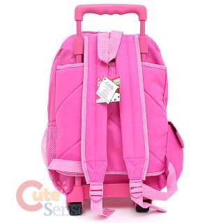   Hello Kitty Large School Roller Backpack Lunch Bag Set Pink Bows