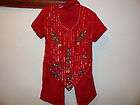 Girls/Kids shalwar kameez in Bright Red/Small