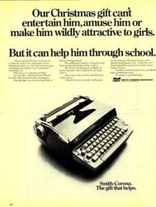 1970 Smith Corona Electric Portable Typewriter Ad  