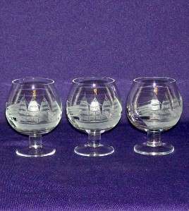 TOSCANY CRYSTAL CLIPPER SMALL BRANDY HAND BLOWN  