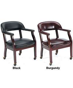 Boss Wheeled Captains Guest Arm Chair  