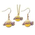 Los Angeles Lakers Necklace and Dangle Earring Charm Set Compare 