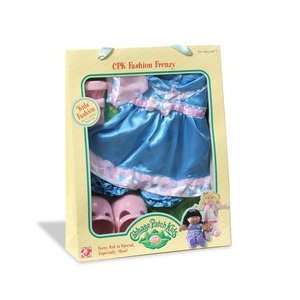  Cabbage Patch Kids Blue and Pink Satin Dress with Pink 