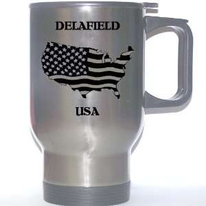  US Flag   Delafield, Wisconsin (WI) Stainless Steel Mug 