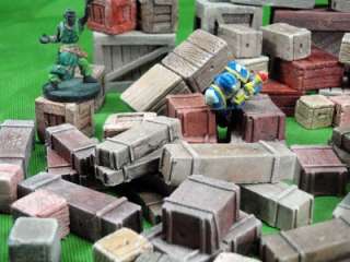 100 pc Mega Crate Set Terrain Wargame Wargaming 28mm  