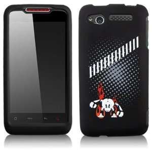FLAME BOT Hard Rubber Feel Plastic Graphic Case for HTC Merge ADR6325 