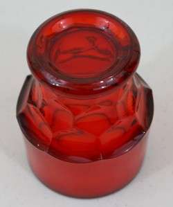 CARNIVAL GLASS Royal Ruby Red Orange Fancy Glass Carnival Art Glass 
