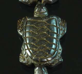 Tibet Ox Bone Handicraft Carved Tortoise Turtle Pendant  