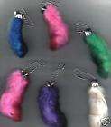   REAL RABBIT FOOT KEYCHAIN Crafts cat toys Hang on purse motorcycle