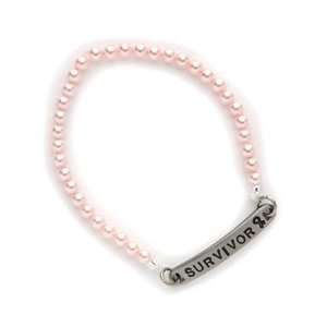   Alert Pink Pearl Survivor Bracelet   I 10
