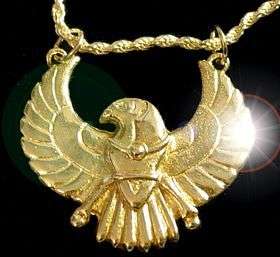 Egyptian HORUS Egypt pendant charm Silver Gold Plated  
