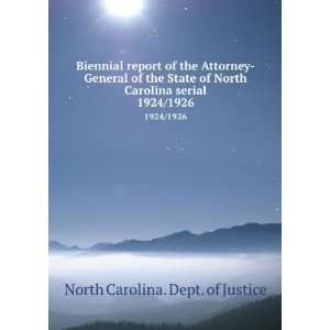 Biennial report of the Attorney General of the State of North Carolina 