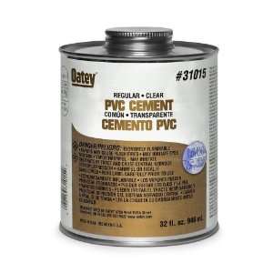  Oatey 31015 PVC Regular Cement, Clear, 32 Ounce