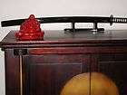 Vintage Red Chalkware Buddha Hollywood Regency Eames Era Statue Figure 