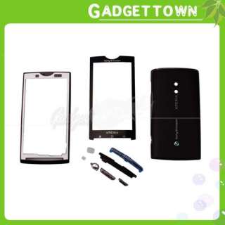 Full Housing Cover For Sony Ericsson Xperia X10 Black  