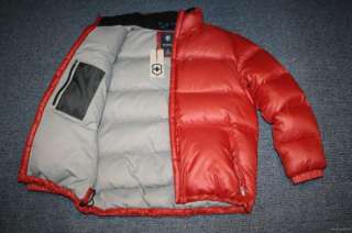 W4P  Victorinox Down Winter Ski Parka Jacket Coat, Men L  