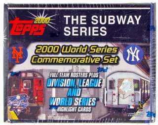 2000 Topps Yankees Mets Baseball Subway Series Set  