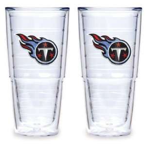 Tennessee Titans Set of TWO 24 oz. Big T Tervis Tumblers 