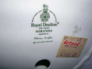 1987 Royal Doulton, Miranda #HN3037 Adrian Hughes  