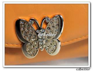 Beautiful bling bling rhinestone decor butterfly Womens favorite