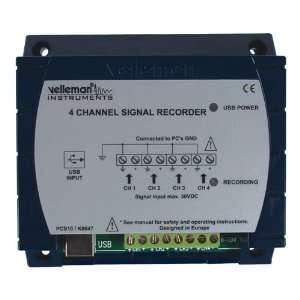  4 Channel USB Logger Recorder, Factory Assembled & Tested 