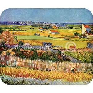    Vincent van Gogh Art Harvest At La Crau MOUSE PAD