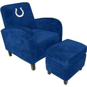    Indianapolis Colts Den Chair With Ottoman