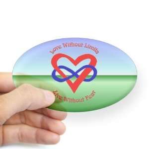  Polyamory Oval Love Oval Sticker by  Arts 