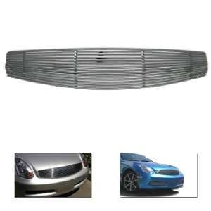  03 06 INFINITI G35 COUPE UPPER FRONT HOOD GRILLE CHROME 