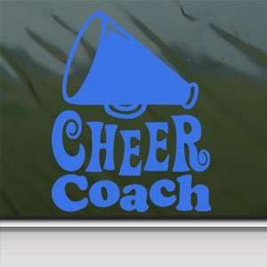  Cheer Coach Blue Decal Car Truck Bumper Window Blue Sticker 