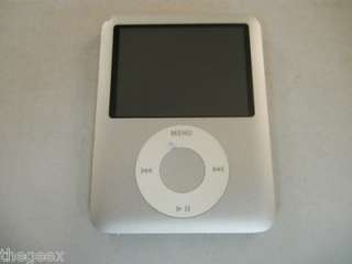 SILVER Apple iPod Nano 4GB 3rd Gen A1236  Player (AS IS 