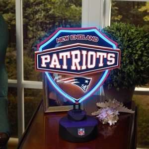  New England Patriots NFL Neon Shield Table Lamp