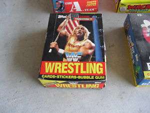 RARE 1987 Topps WWF Wrestling Cards Full Box LOOK  