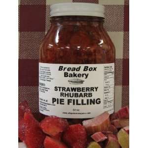 Strawberry Rhubarb Pie Filling, 36 oz Grocery & Gourmet Food