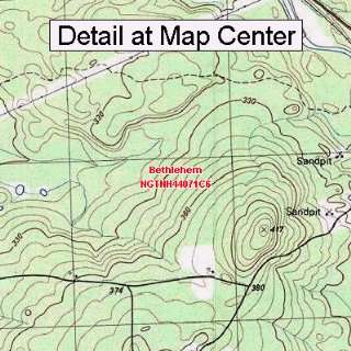  USGS Topographic Quadrangle Map   Bethlehem, New Hampshire 