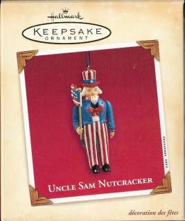 2003 Dated Hallmark Uncle Sam Nutcracker Ornament  