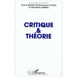  Critique & theorie (French Edition) (9782738448965 