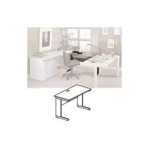  Worktable Desk for Modular Office System, Maple, 60w x 24d 